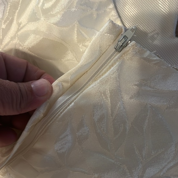 Vintage TD4 by Electra Ivory Strapless Ruffle Gown Size 9/10 – 80s Madonna Prom - Picture 12 of 14